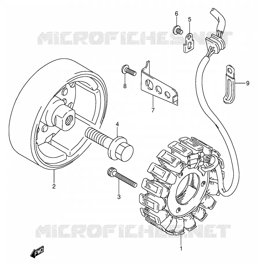 GENERATOR Suzuki MOTO 500 GS-E 1992  GS500EUN(E2)