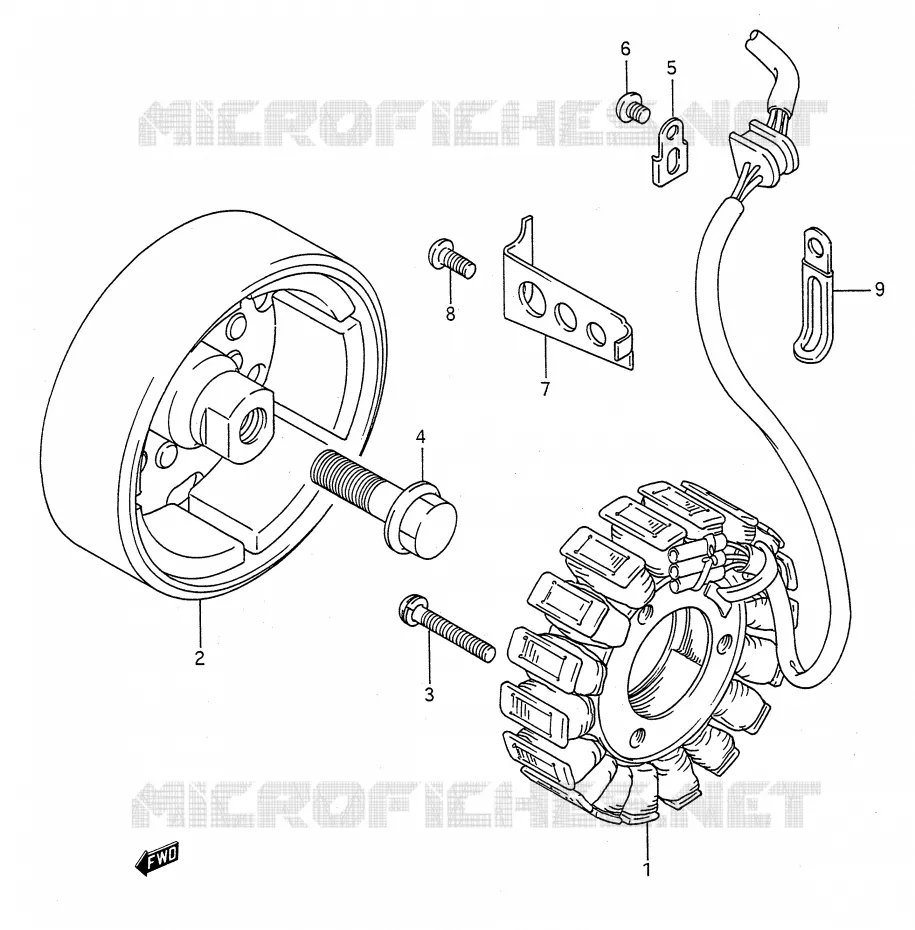 GENERATOR Suzuki MOTO 500 GS-E 1995  GS500ES(E28)
