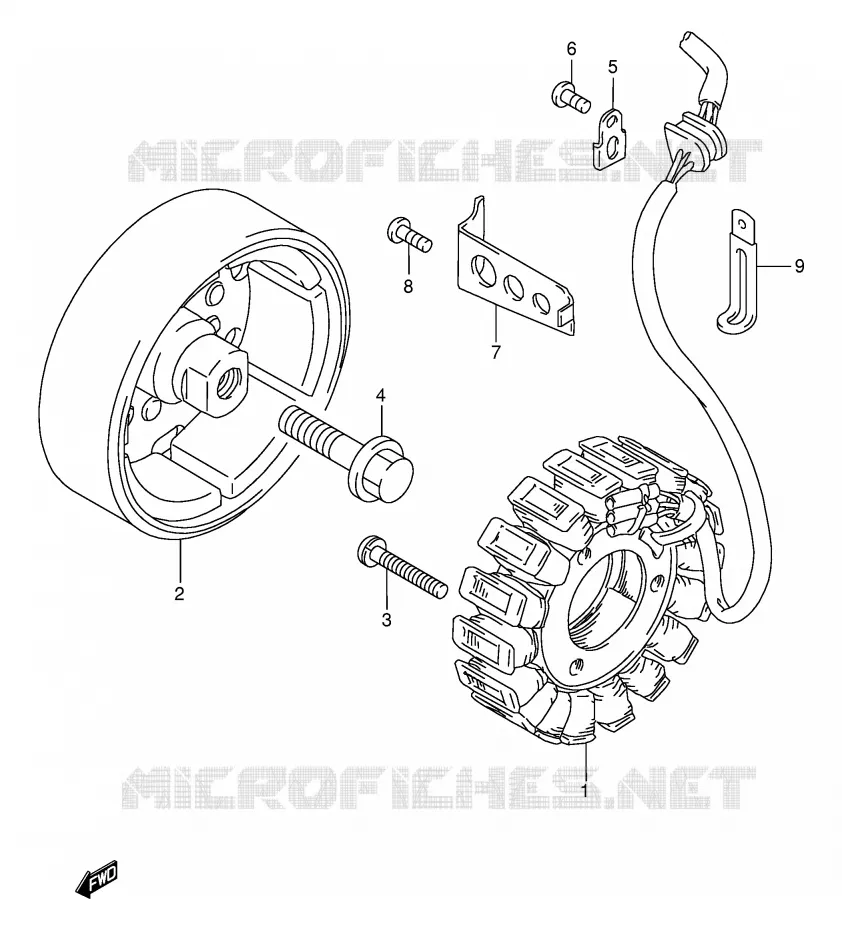 GENERATOR Suzuki MOTO 500 GS-E 2002  GS500K2(E2)