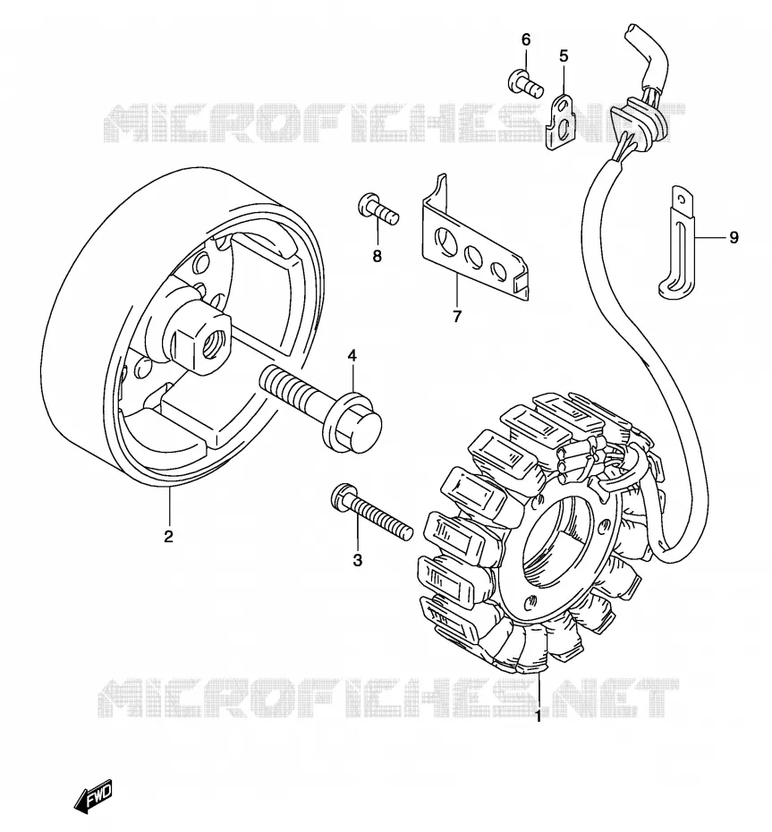 GENERATOR Suzuki MOTO 500 GS-E 2004  GS500K4(P19)