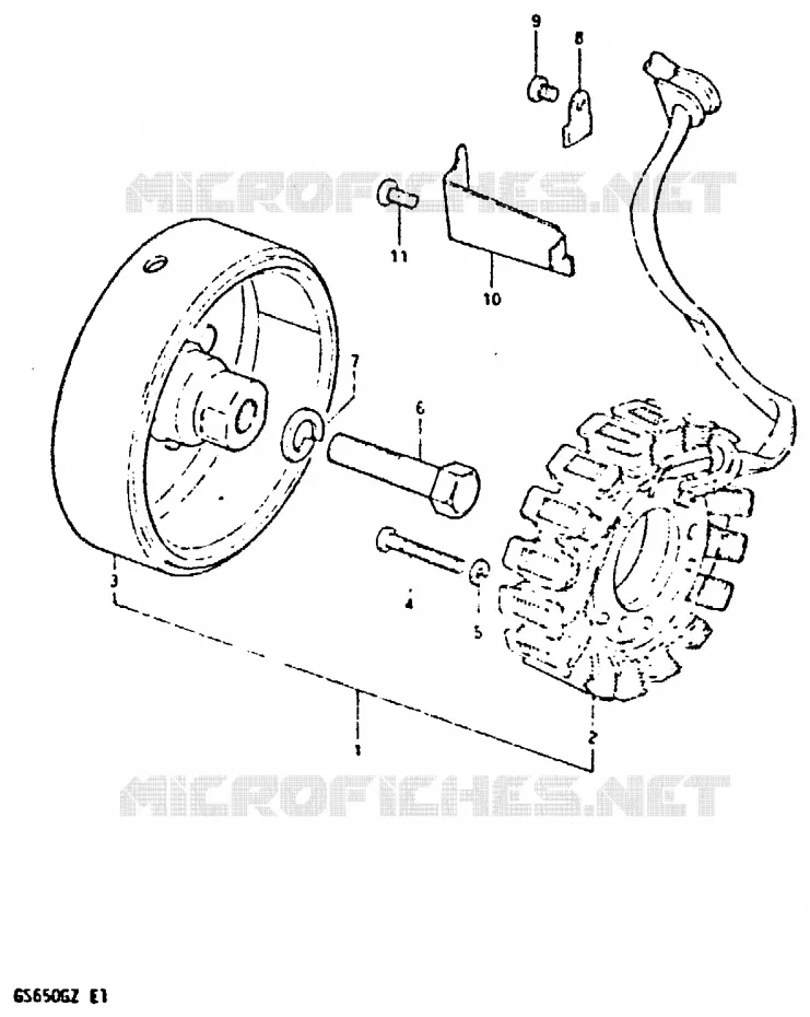 GENERATOR Suzuki MOTO 650 GS 1982  GS650GZ(X/Z)