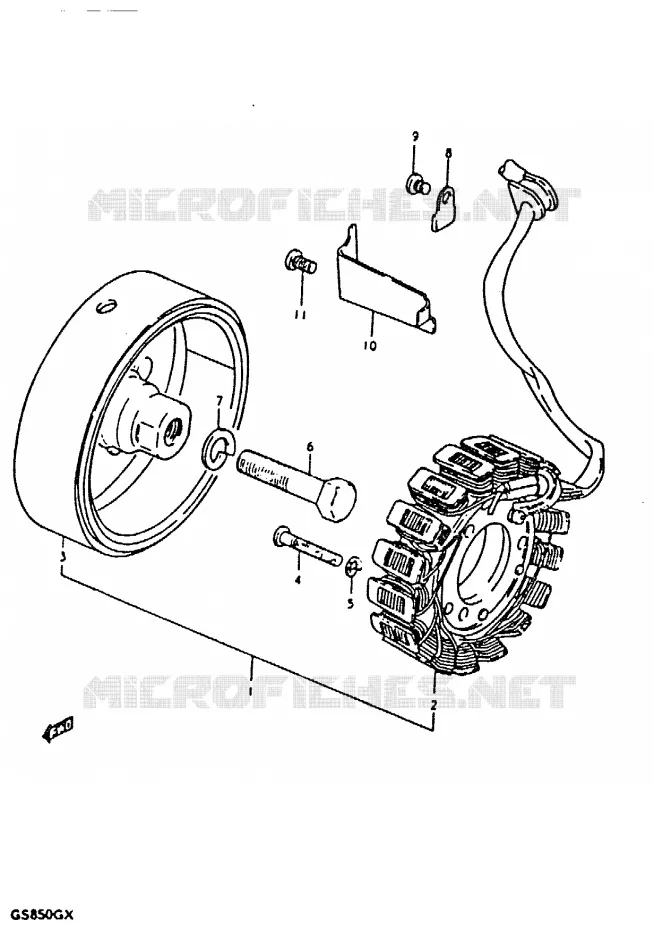 GENERATOR Suzuki MOTO 850 GS 1981  GS850GX(T/X)