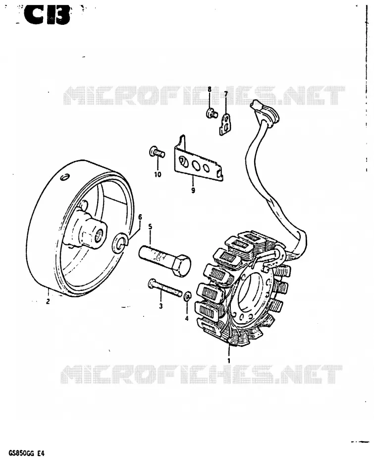 GENERATOR Suzuki MOTO 850 GS 1986  GS850GG(E4)