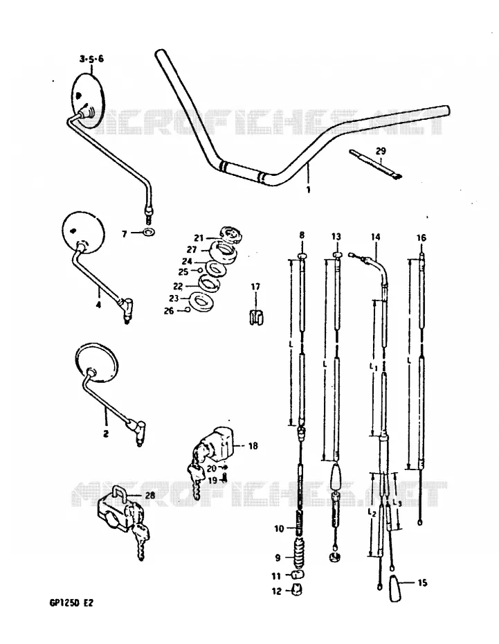 HANDLEBAR Suzuki MOTO 125 GP 1999  GP125X(X/D)