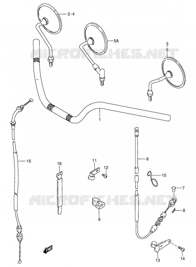 HANDLEBAR Suzuki MOTO 250 GN 1989  GN250K(E2)