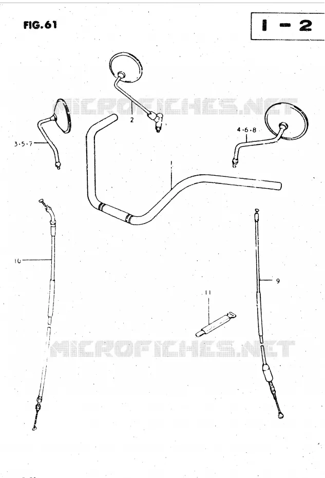 HANDLEBAR Suzuki MOTO 450 GS-L 1996  GS450LT(E2)