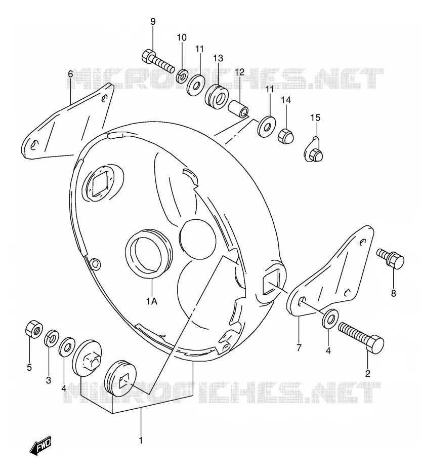 HEADLAMP HOUSING (MODEL K/L/M/N/P) Suzuki MOTO 500 GS-E 1991  GS500EM(E2)