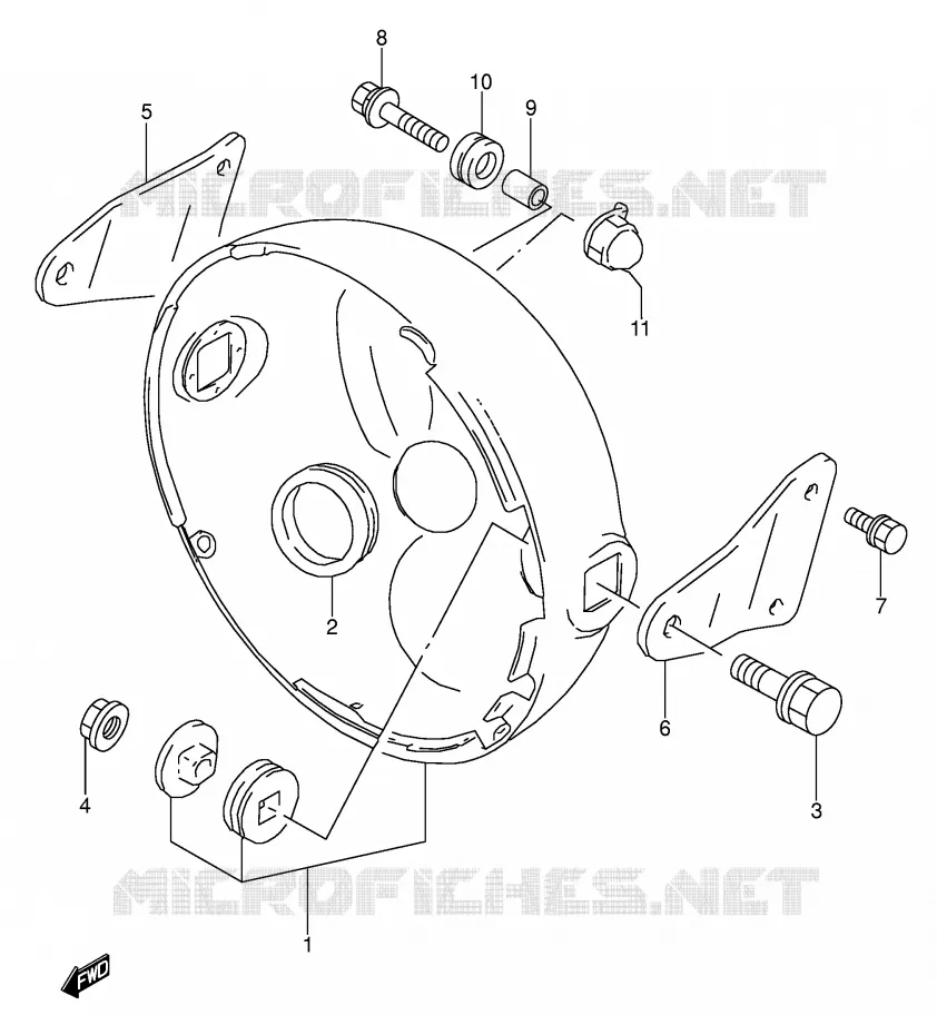 HEADLAMP HOUSING (MODEL R/S/T) Suzuki MOTO 500 GS-E 1993  GS500EUP(E2)
