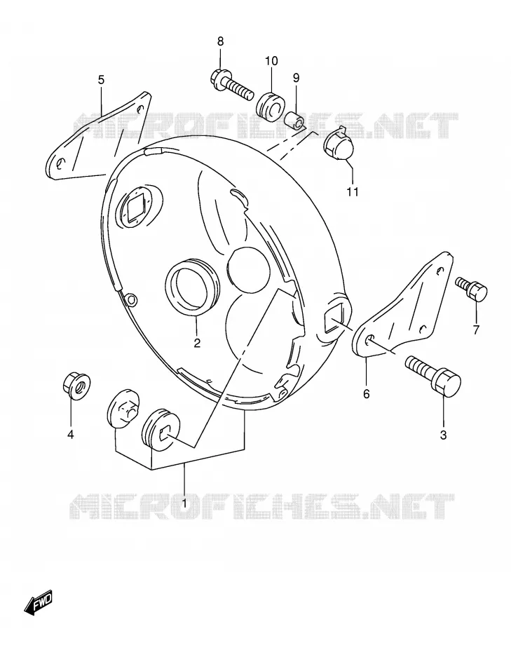 HEADLAMP HOUSING Suzuki MOTO 500 GS-E 2002  GS500K2(E2)