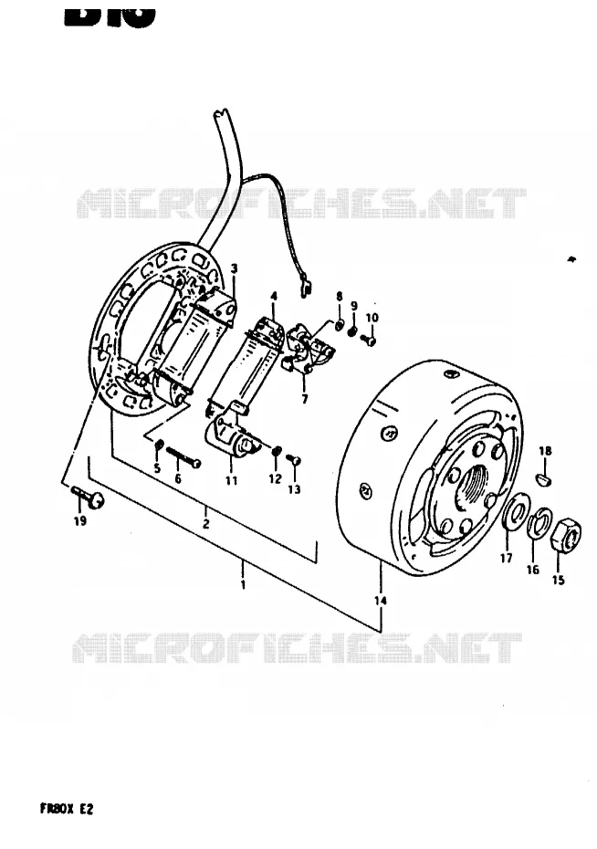 IGNITION (E12, E14, E95) Suzuki SCOOTER 80 FR 1981  FR80X