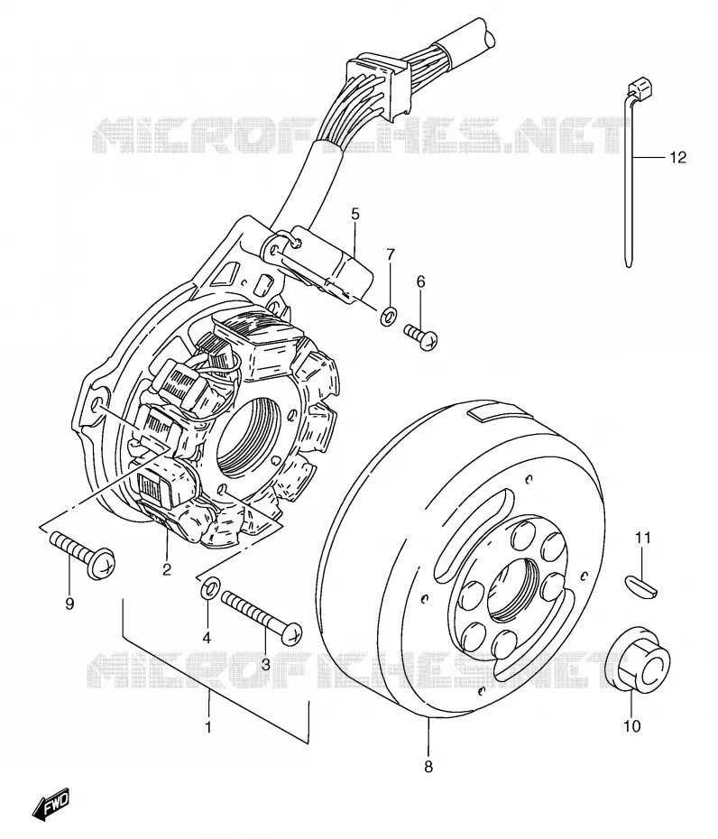 IGNITION (GS125UX/UY) Suzuki MOTO 125 GS 1999  GS125SUX(E71)