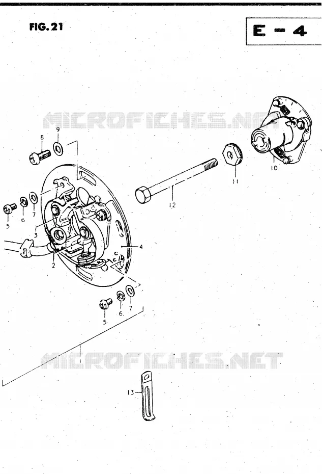 IGNITION (MODEL T) Suzuki MOTO 450 GS-L 1999  GS450LX(E2)