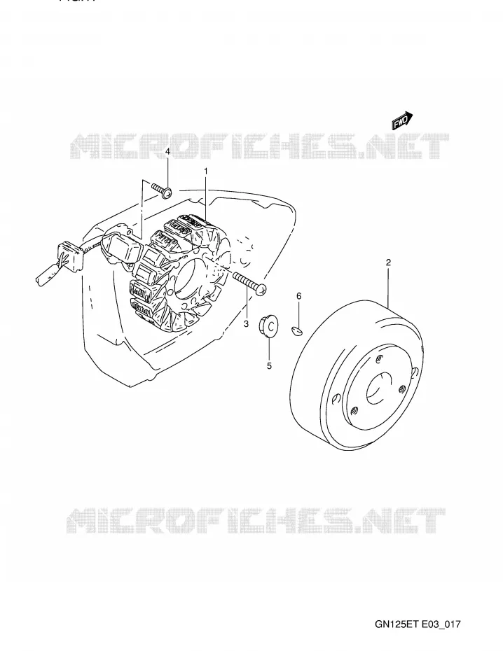 IGNITION Suzuki MOTO 125 GN 1992  GN125EN(E3)