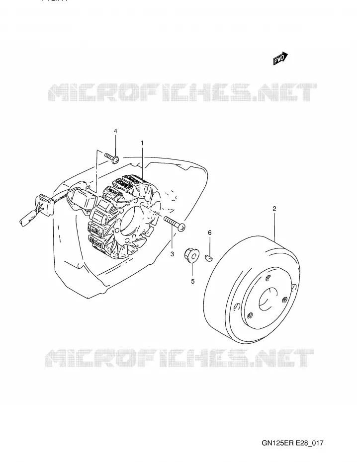 IGNITION Suzuki MOTO 125 GN 1993  GN125EP(E28)