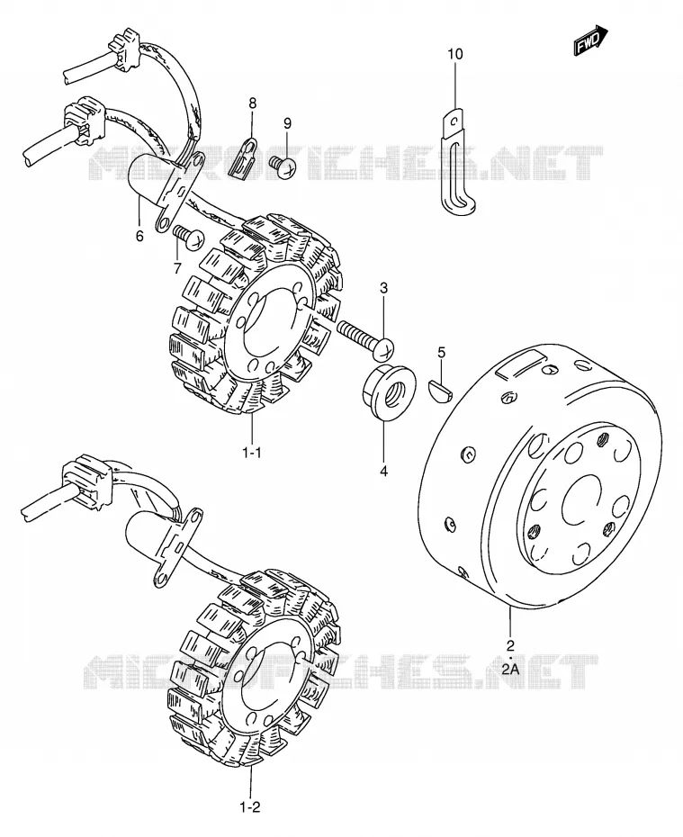 IGNITION Suzuki MOTO 250 GN 1985  GN250F(E2)