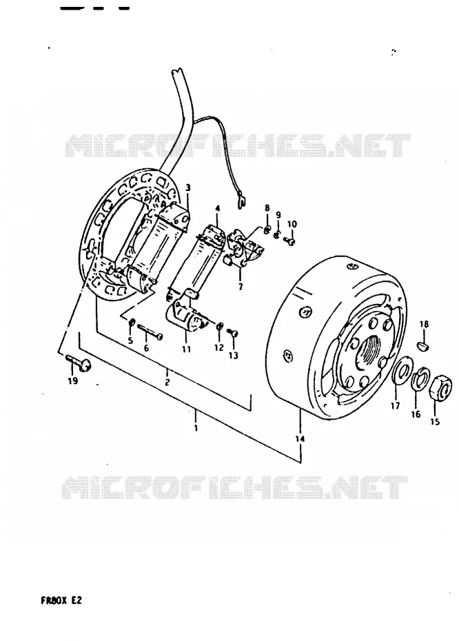 IGNITION Suzuki SCOOTER 80 FR 1981  FR80X