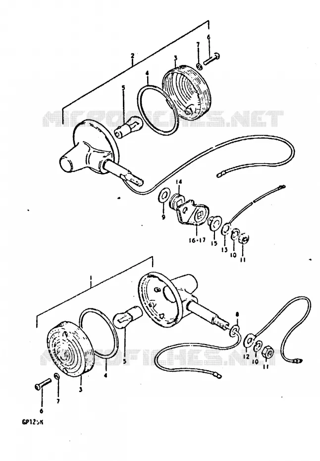 INDICATORS (E10) Suzuki MOTO 125 GP 1992  GP125UN(C/N)