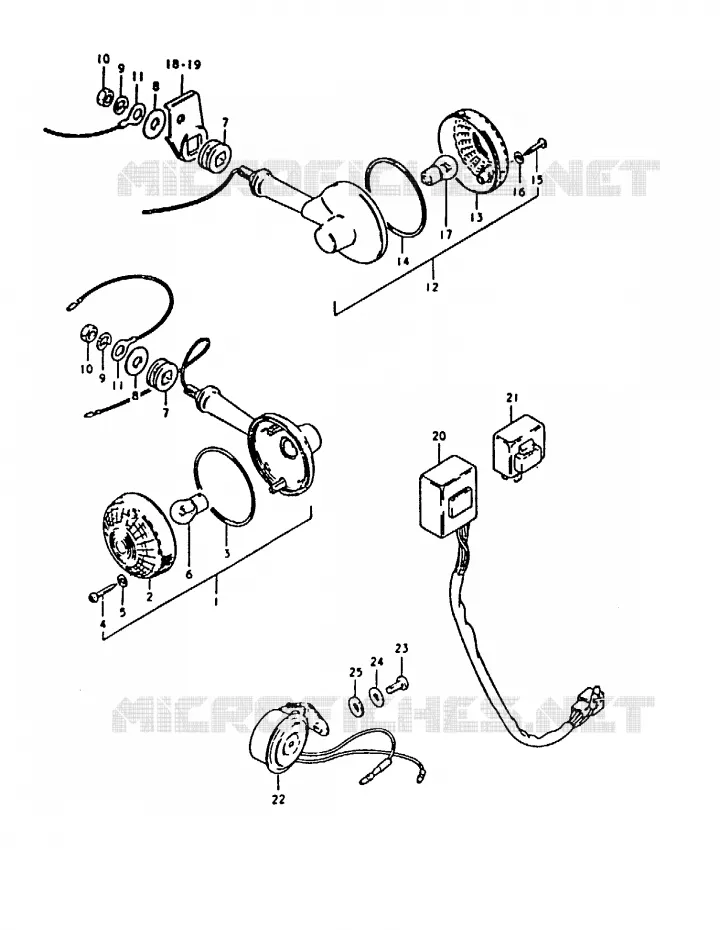 INDICATORS (E21) Suzuki MOTO 1000 GS 1980  GS1000ET(T)