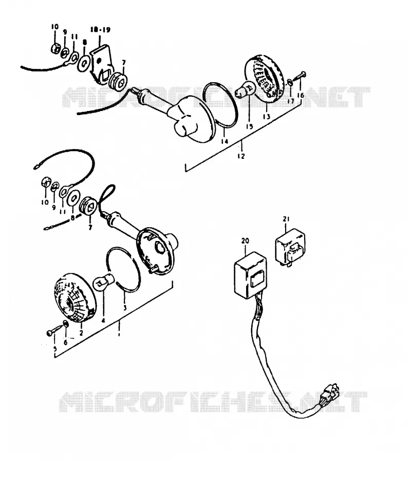 INDICATORS (E39) Suzuki MOTO 1000 GS 1980  GS1000ET(T)