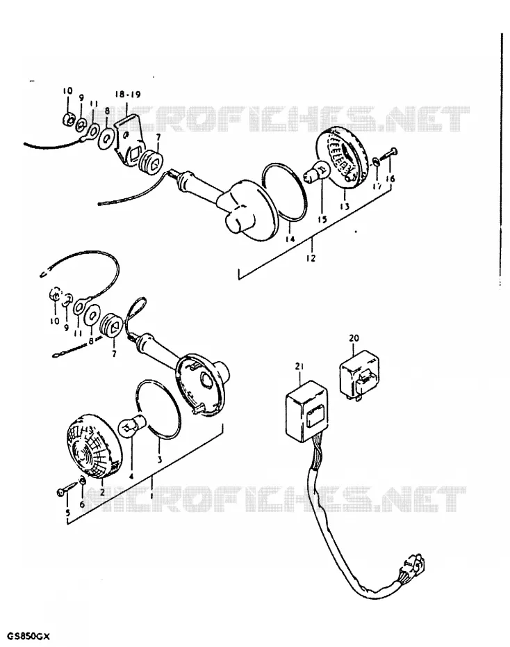 INDICATORS (MODEL T) Suzuki MOTO 850 GS 1980  GS850GT(T/X)