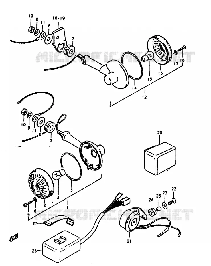 INDICATORS Suzuki MOTO 1000 GS 1979  GS1000EN(C/N)