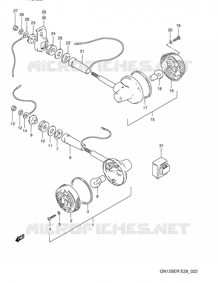 INDICATORS Suzuki MOTO 125 GN 1994  GN125ER(E28)