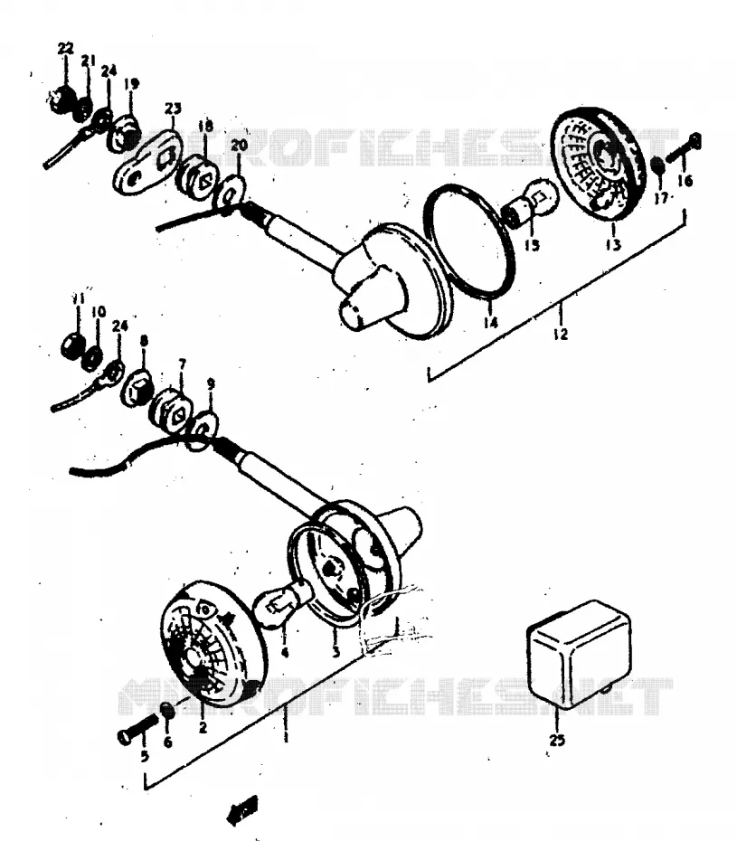 INDICATORS Suzuki MOTO 400 GS 1978  GS400C(C/N)