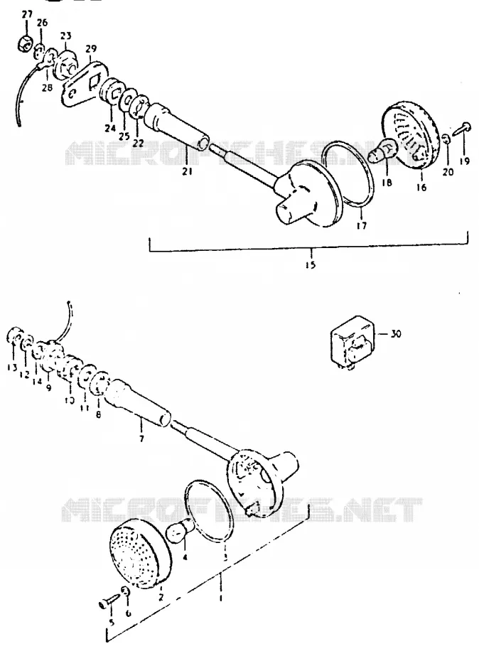 INDICATORS Suzuki MOTO 400 GSX 1996  GSX400LT(T/X)