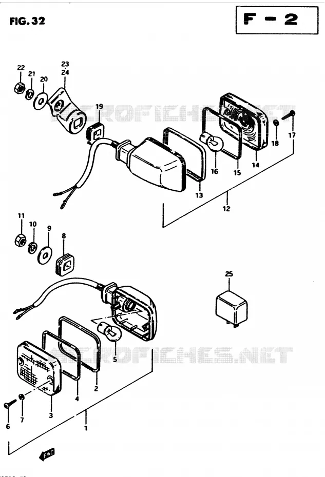 INDICATORS Suzuki MOTO 450 GS-S 1982  GS450SZ(2/Z/D)