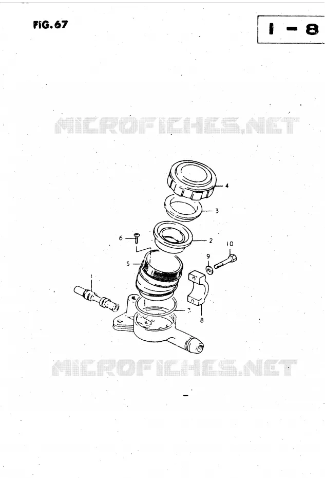 MASTER CYLINDER (MODEL T, X) Suzuki MOTO 450 GS-L 1999  GS450LX(E2)