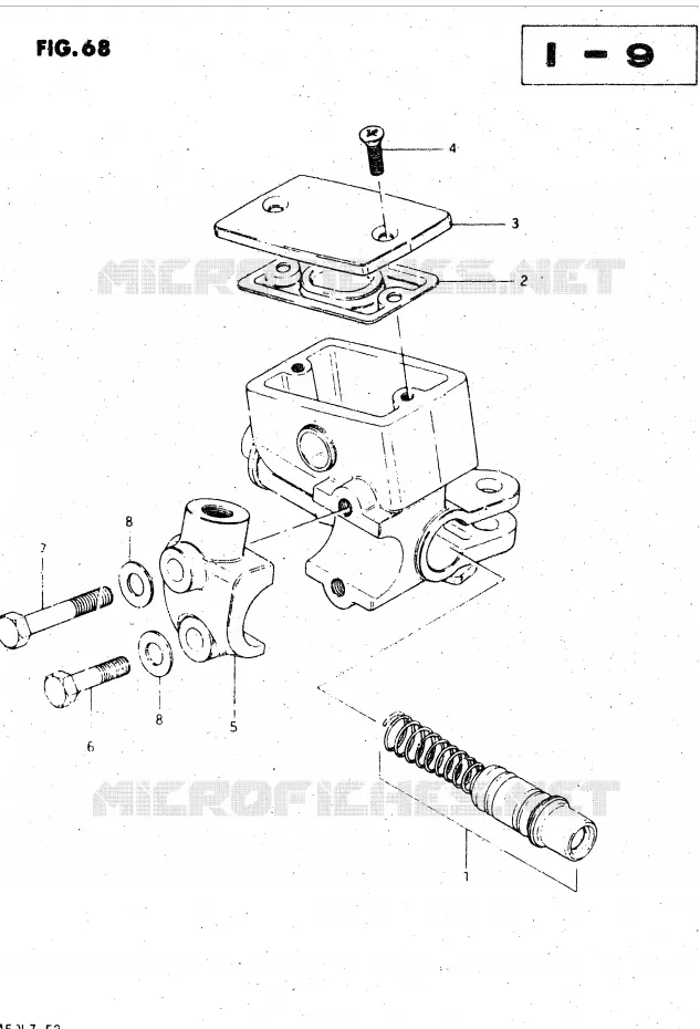 MASTER CYLINDER (MODEL Z) Suzuki MOTO 450 GS-L 1996  GS450LT(E2)
