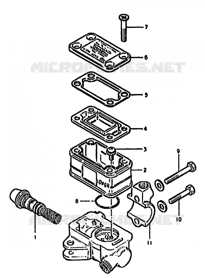 MASTER CYLINDER Suzuki MOTO 550 GS 1981  GS550MX(X/Z)