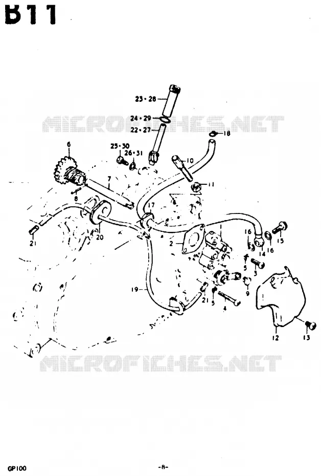 OIL PUMP Suzuki MOTO 100 GP 1978  GP100C(C/N)