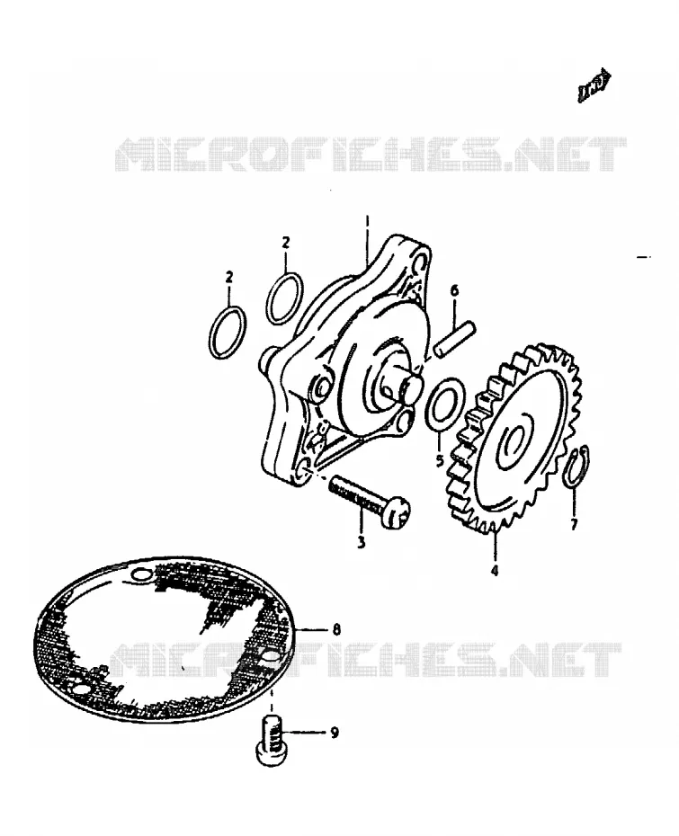 OIL PUMP Suzuki MOTO 1000 GS 1979  GS1000N(C/N)