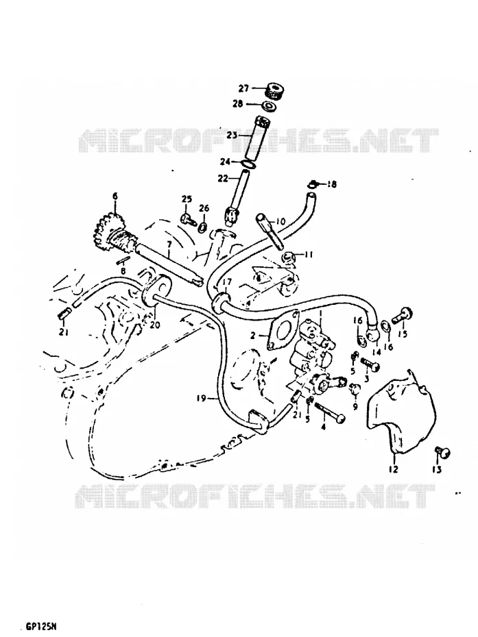 OIL PUMP Suzuki MOTO 125 GP 1992  GP125N(C/N)