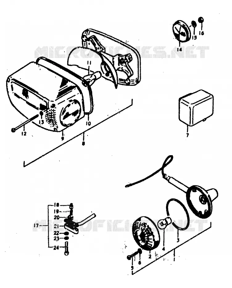 PARTS FOR SPECIAL MARKET (E17) Suzuki MOTO 400 GS 1978  GS400C(C/N)