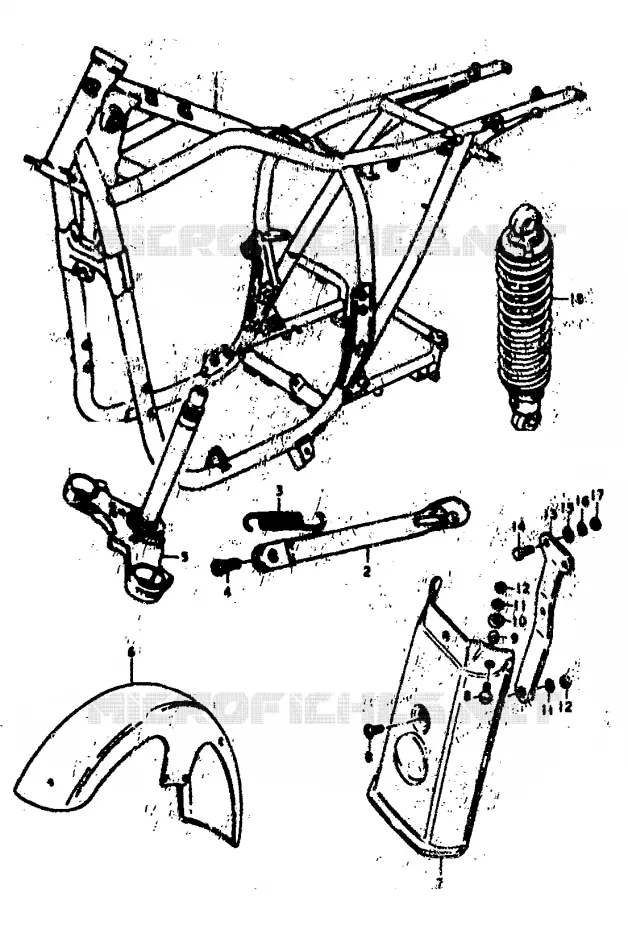 PARTS FOR SPECIAL MARKET (E18) Suzuki MOTO 400 GS 1978  GS400C(C/N)