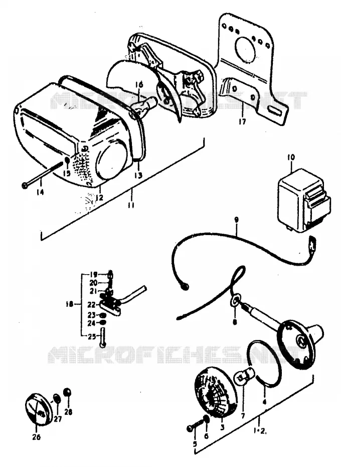 PARTS FOR SPECIAL MARKET (E22) Suzuki MOTO 400 GS 1978  GS400C(C/N)