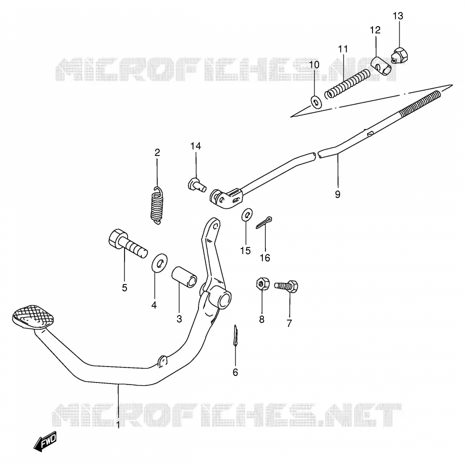 REAR BRAKE Suzuki MOTO 125 GN 1982  GN125EZ(E1)