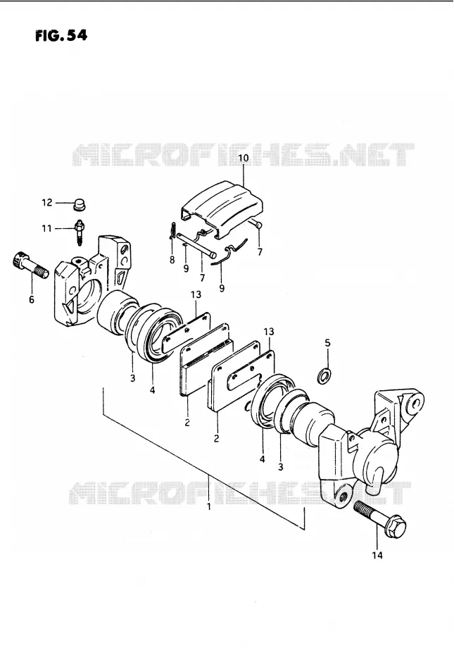 REAR CALIPERS Suzuki MOTO 1100 GS-G 1986  GS1100GG(E/F/G)