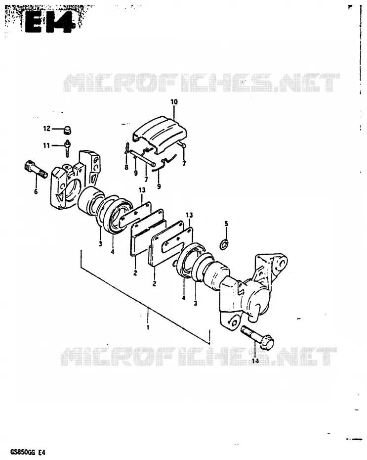 REAR CALIPERS Suzuki MOTO 850 GS 1985  GS850GF(E4)