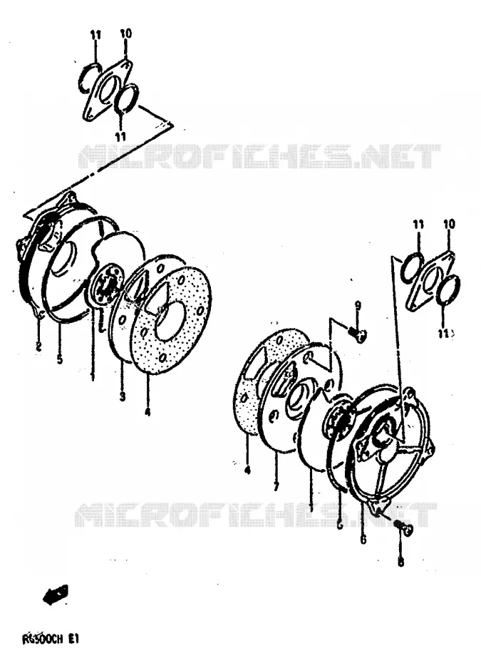 ROTARY VALVE Suzuki MOTO 500 RG 1987  RG500CH(E1)
