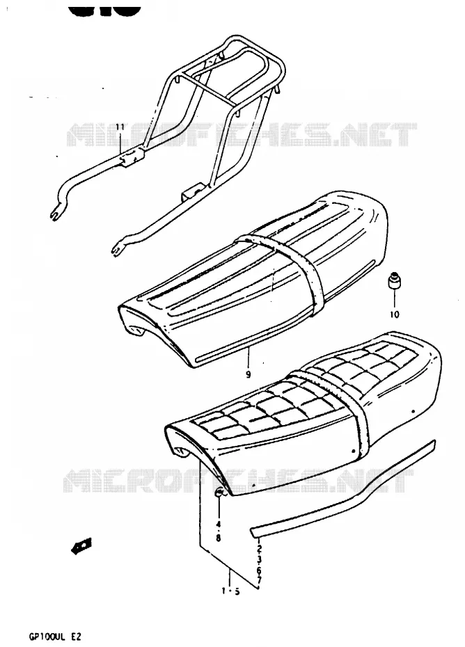 SEAT (E2) Suzuki MOTO 100 GP 1999  GP100UX(X/D/L)