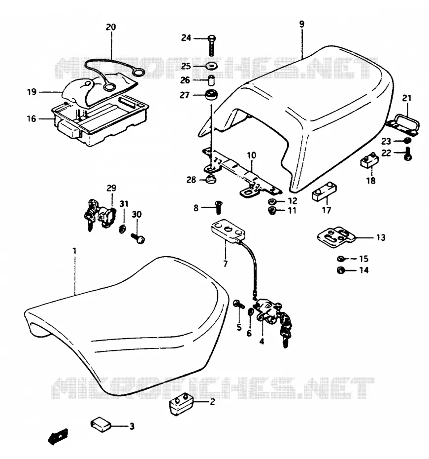 SEAT Suzuki MOTO 1100 GSX-E 1984  GSX1100EE(E/F/G)