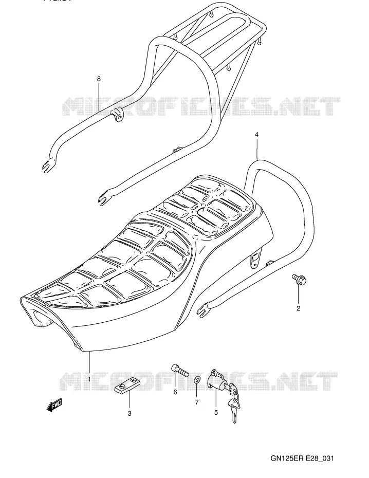 SEAT Suzuki MOTO 125 GN 1993  GN125EP(E28)