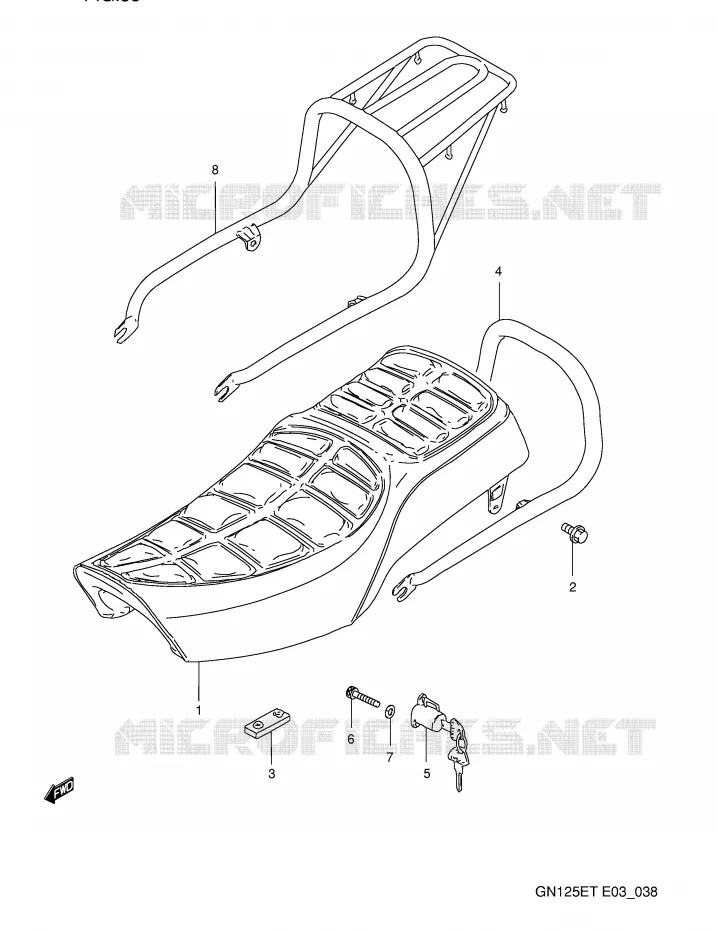 SEAT Suzuki MOTO 125 GN 1995  GN125ES(E3)
