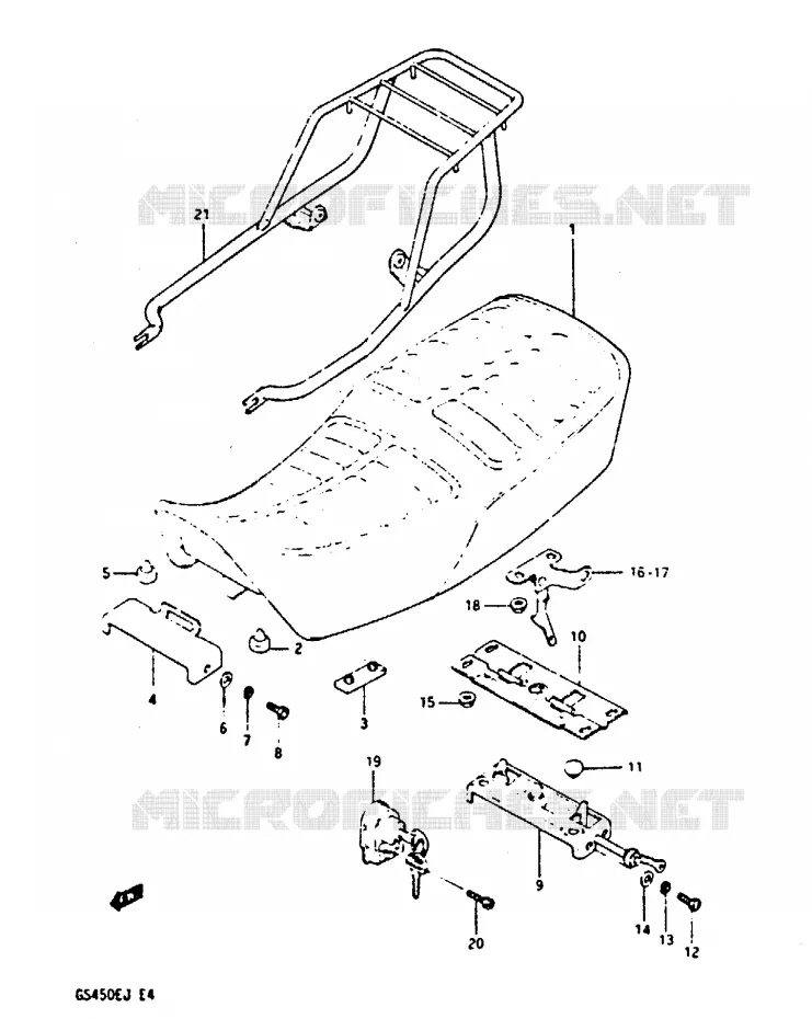 SEAT Suzuki MOTO 450 GS-E 1984  GS450EE(E/F/G/H/J)
