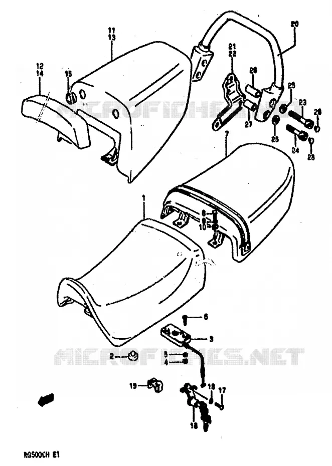 SEAT Suzuki MOTO 500 GS-E 1990  GS500EL(E1)
