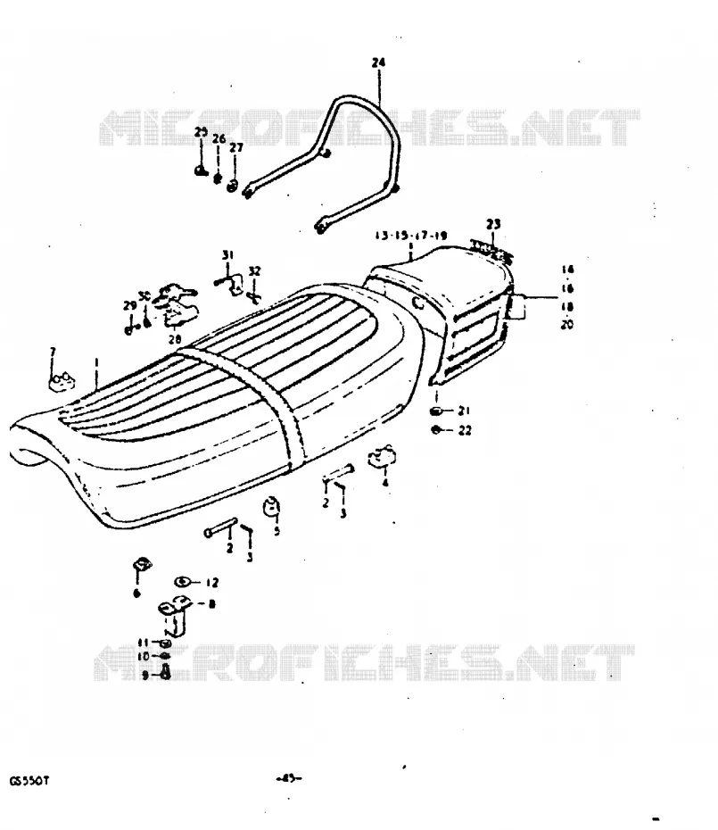 SEAT Suzuki MOTO 550 GS 1980  GS550ET(T)