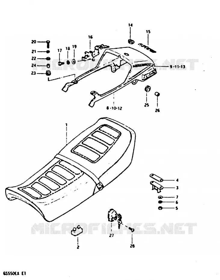 SEAT Suzuki MOTO 550 GS 1981  GS550EX(X)